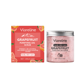 Viareline Grapefruit Flavored Sea Salt Scrub Gently Cleanses Exfoliating Skin For A Moisturizing Daily